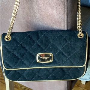 Michael Kors suede shoulder bag